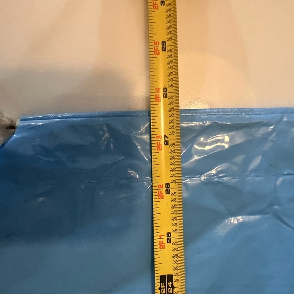 Vintage Delta Airlines AIR FREIGHT Large Plastic Drawstring Bag Blue 26” x 28” - Picture 8 of 10